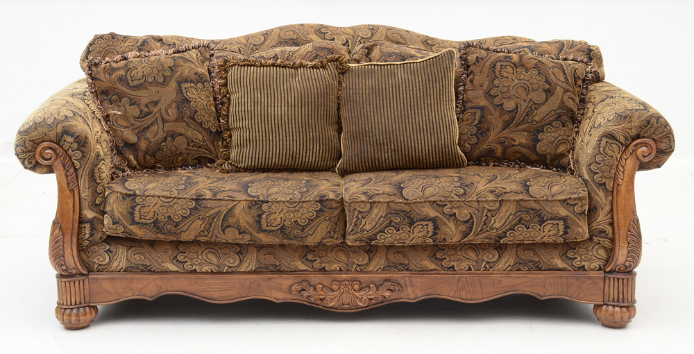 Paisley Upholstered Sofa