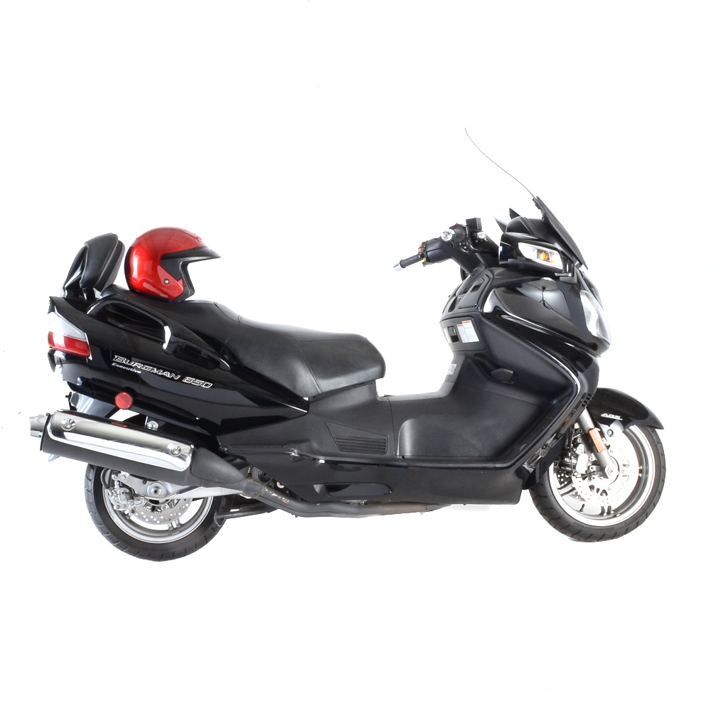 2008 Black Suzuki Burgman 650 Executive Motorcycle