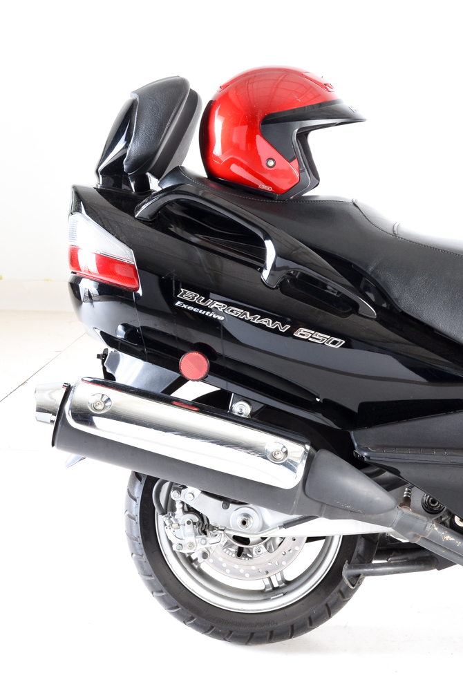 2008 Black Suzuki Burgman 650 Executive Motorcycle