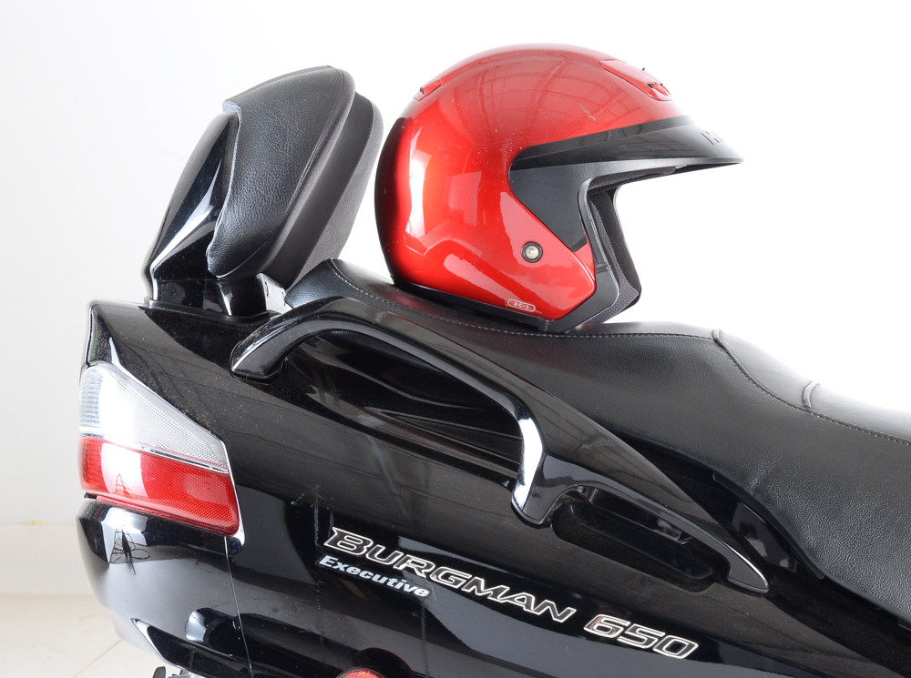 2008 Black Suzuki Burgman 650 Executive Motorcycle