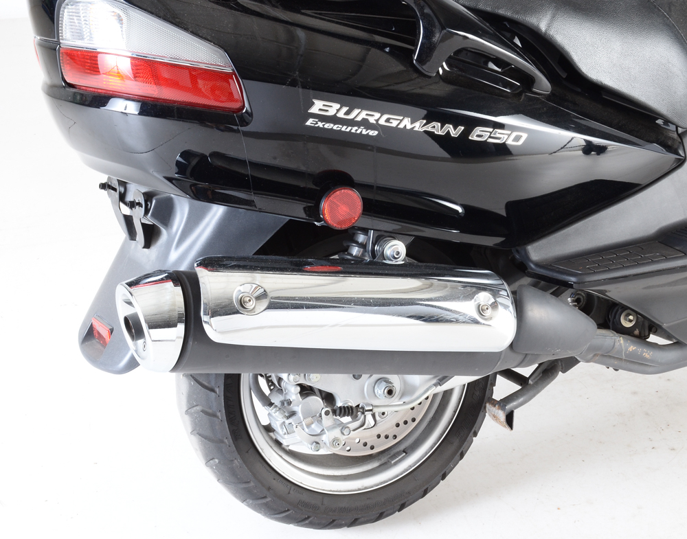 2008 Black Suzuki Burgman 650 Executive Motorcycle