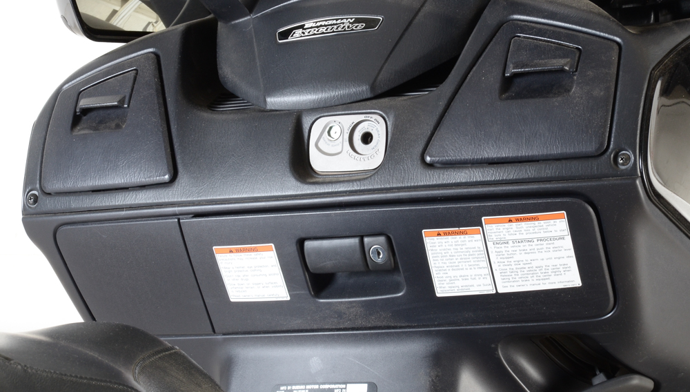 2008 Black Suzuki Burgman 650 Executive Motorcycle