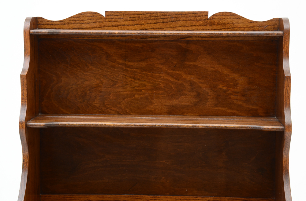 Vintage Two-Piece Solid Oak Hutch