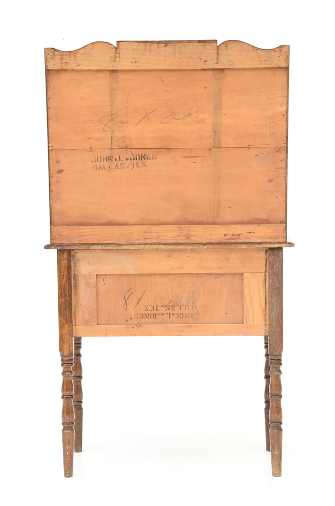 Vintage Two-Piece Solid Oak Hutch