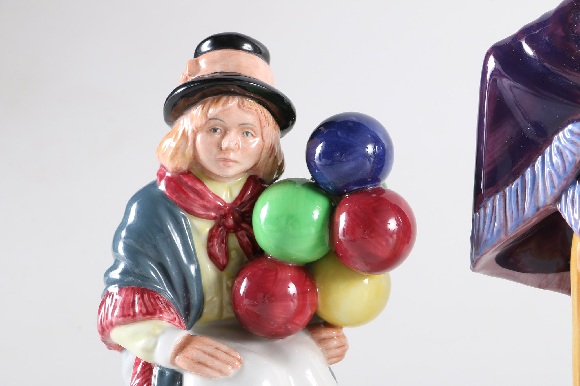 1980s Royal Doulton China Balloon Figurines