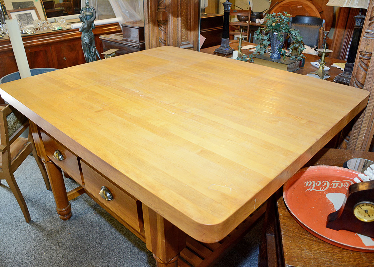 Maple Butcher Block Kitchen Island