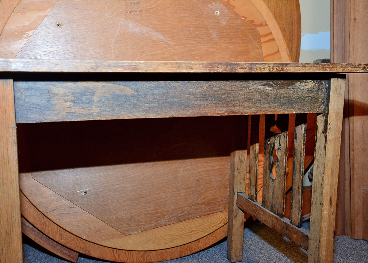 Rustic Arts and Crafts Style Writing Table