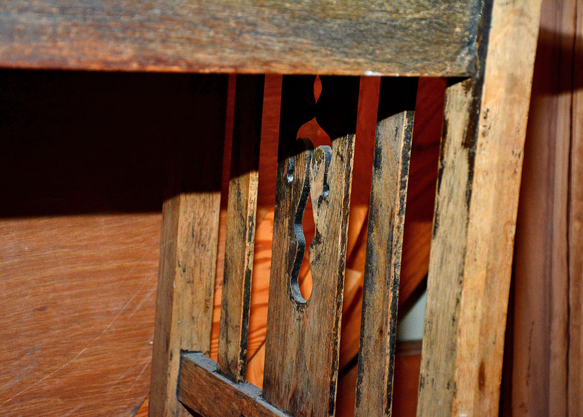 Rustic Arts and Crafts Style Writing Table