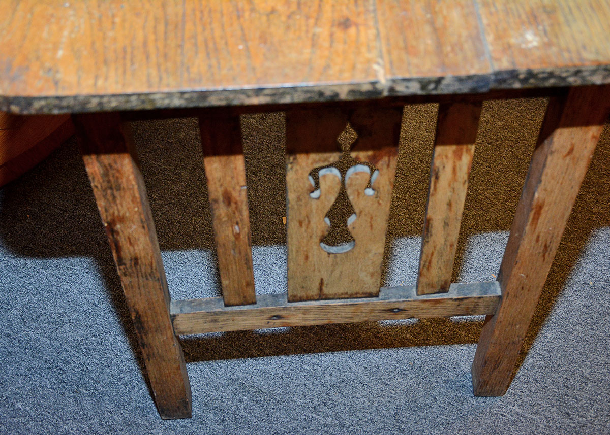 Rustic Arts and Crafts Style Writing Table