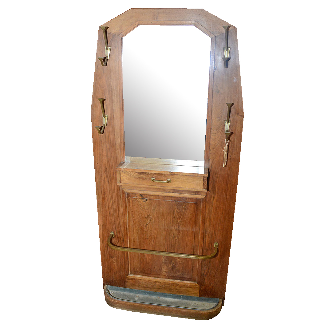 French Art Deco Hall Tree