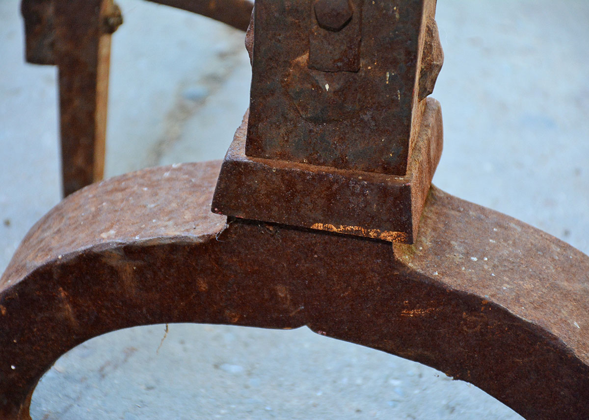 Large Antique Andirons