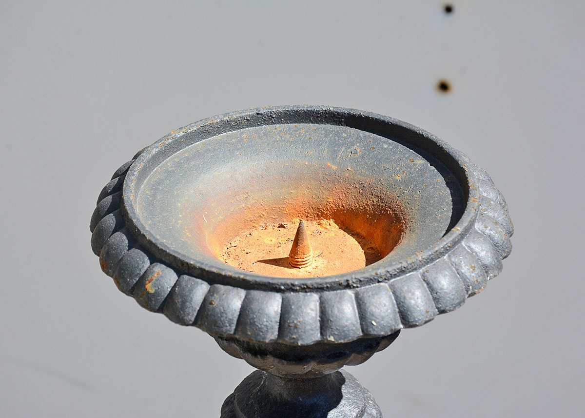 Cast Iron Torchieres