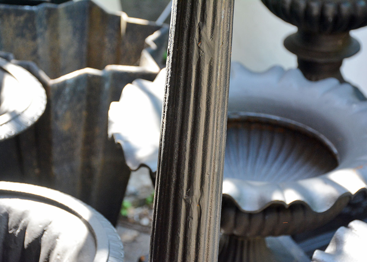 Tall Early 20th Century Cast Iron Torchieres