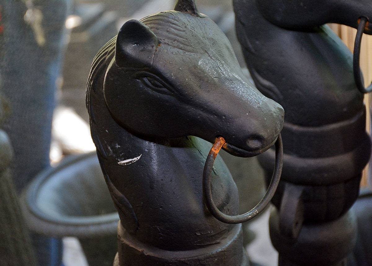 Cast Iron Horse Hitching Post