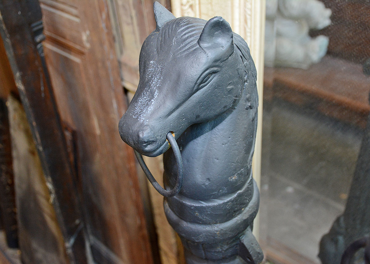 Cast Iron Horse Hitching Post
