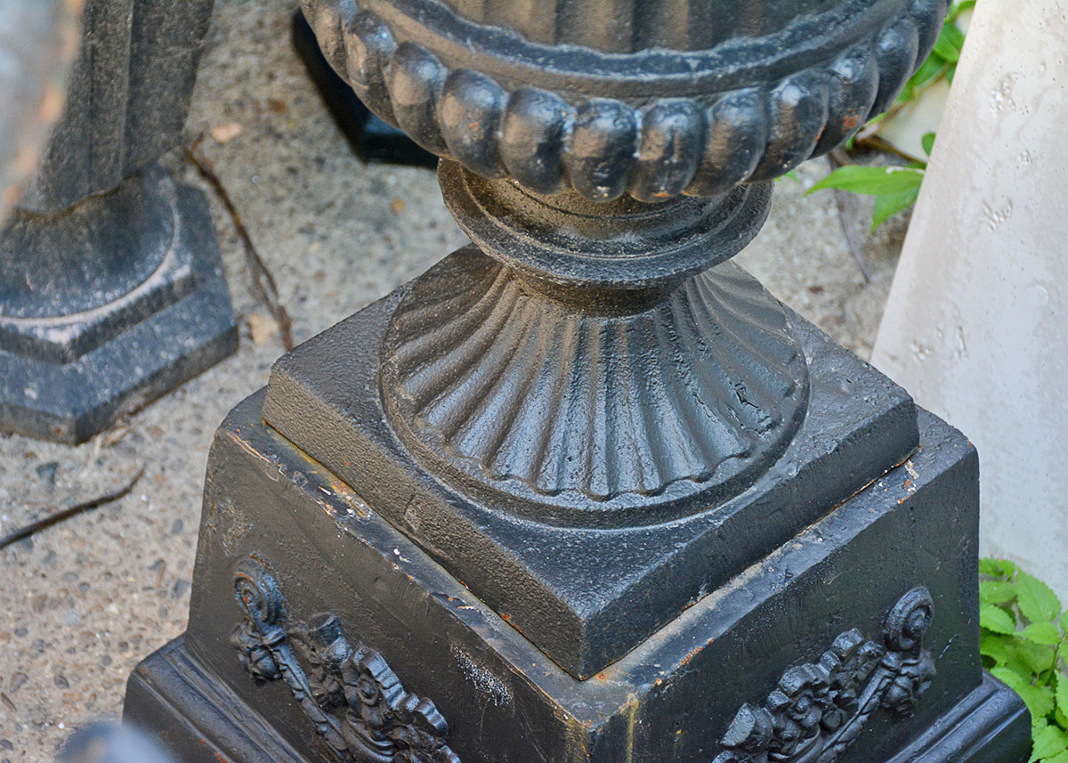 Metal Garden Urns