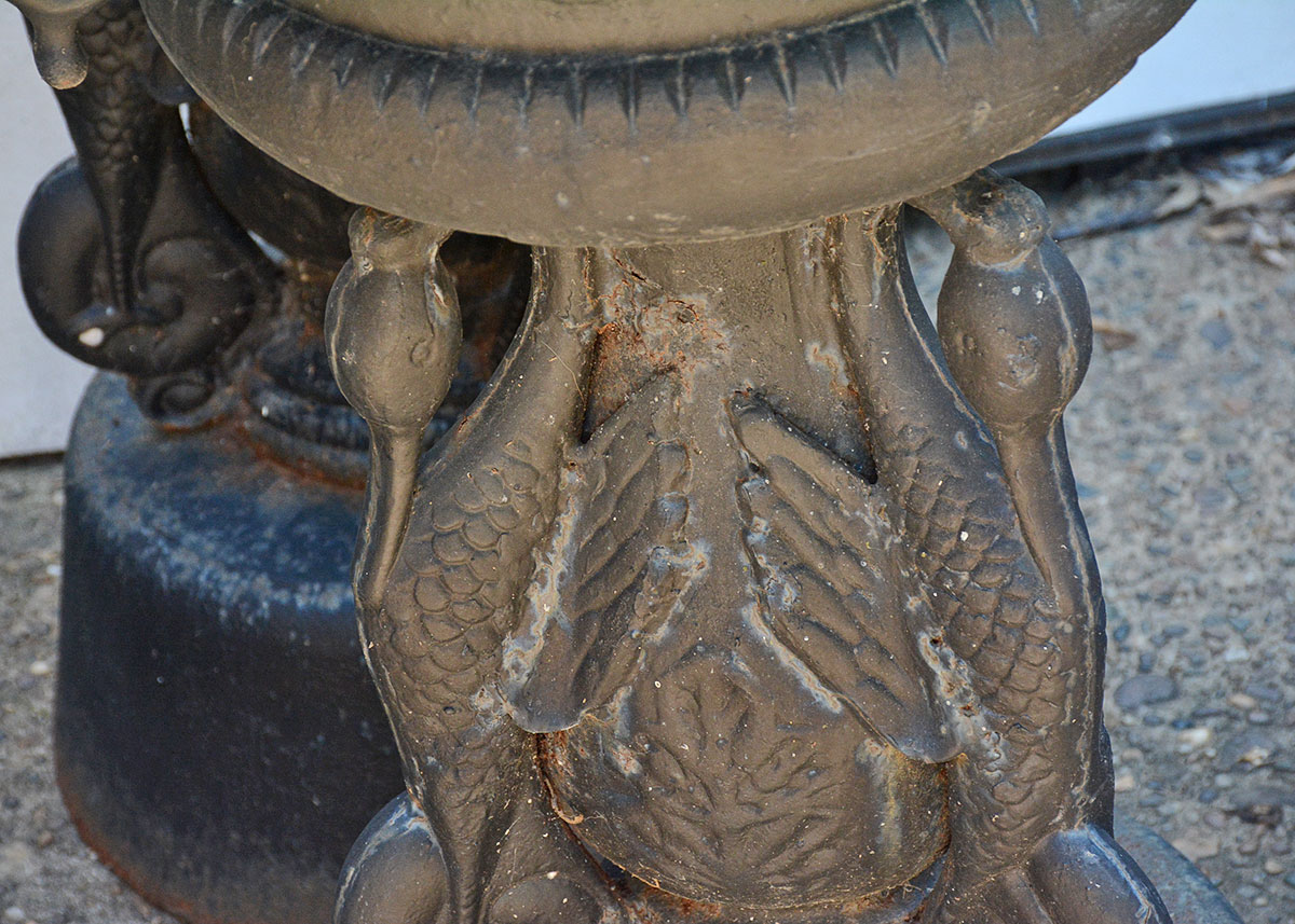 Antique Cast Iron Urn Style Planter