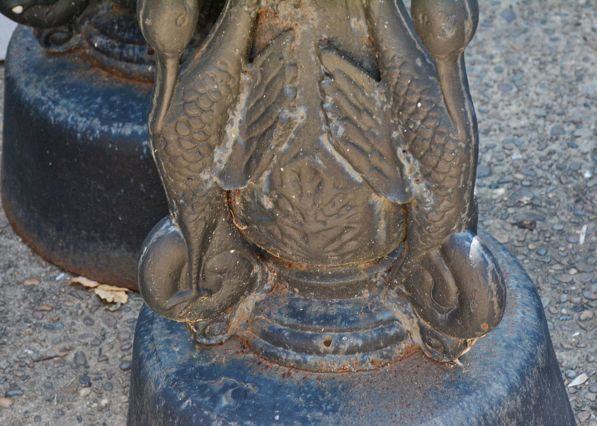 Antique Cast Iron Urn Style Planter