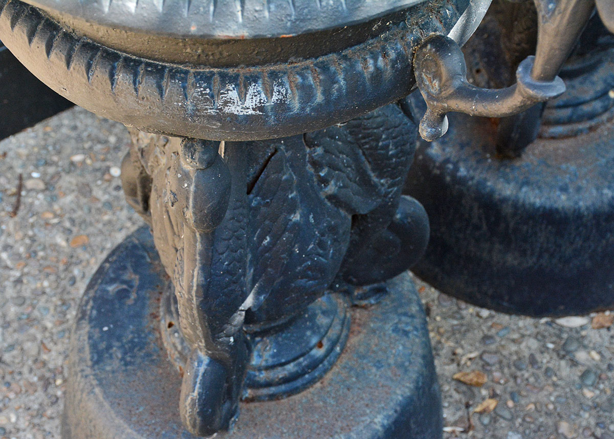Antique Cast Iron Urn Style Planter