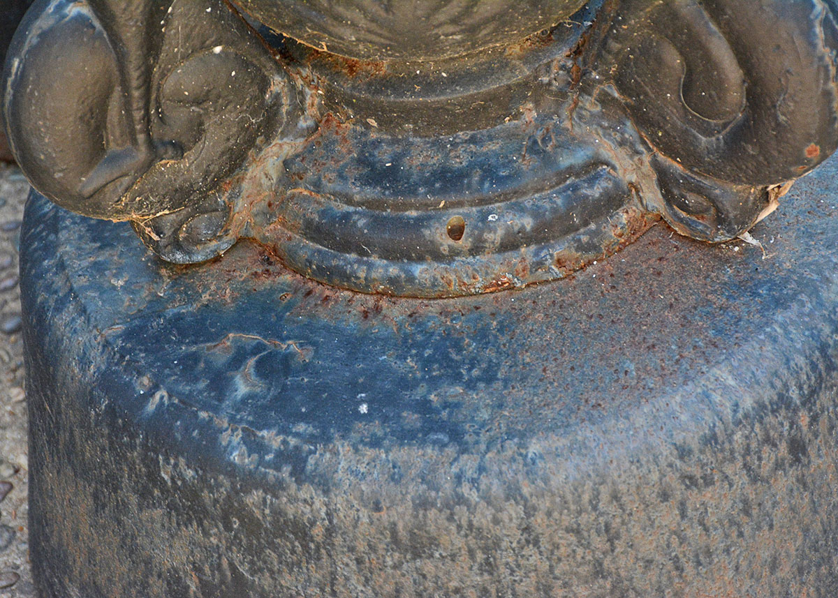 Antique Cast Iron Urn Style Planter