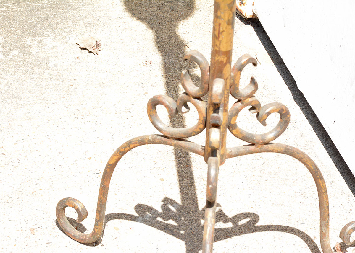 Vintage Aluminum Candle Torchiere