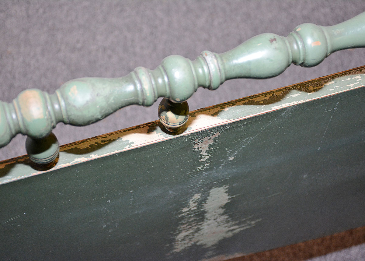 Vintage Berkey & Gay Furniture Hand Painted Bedframe