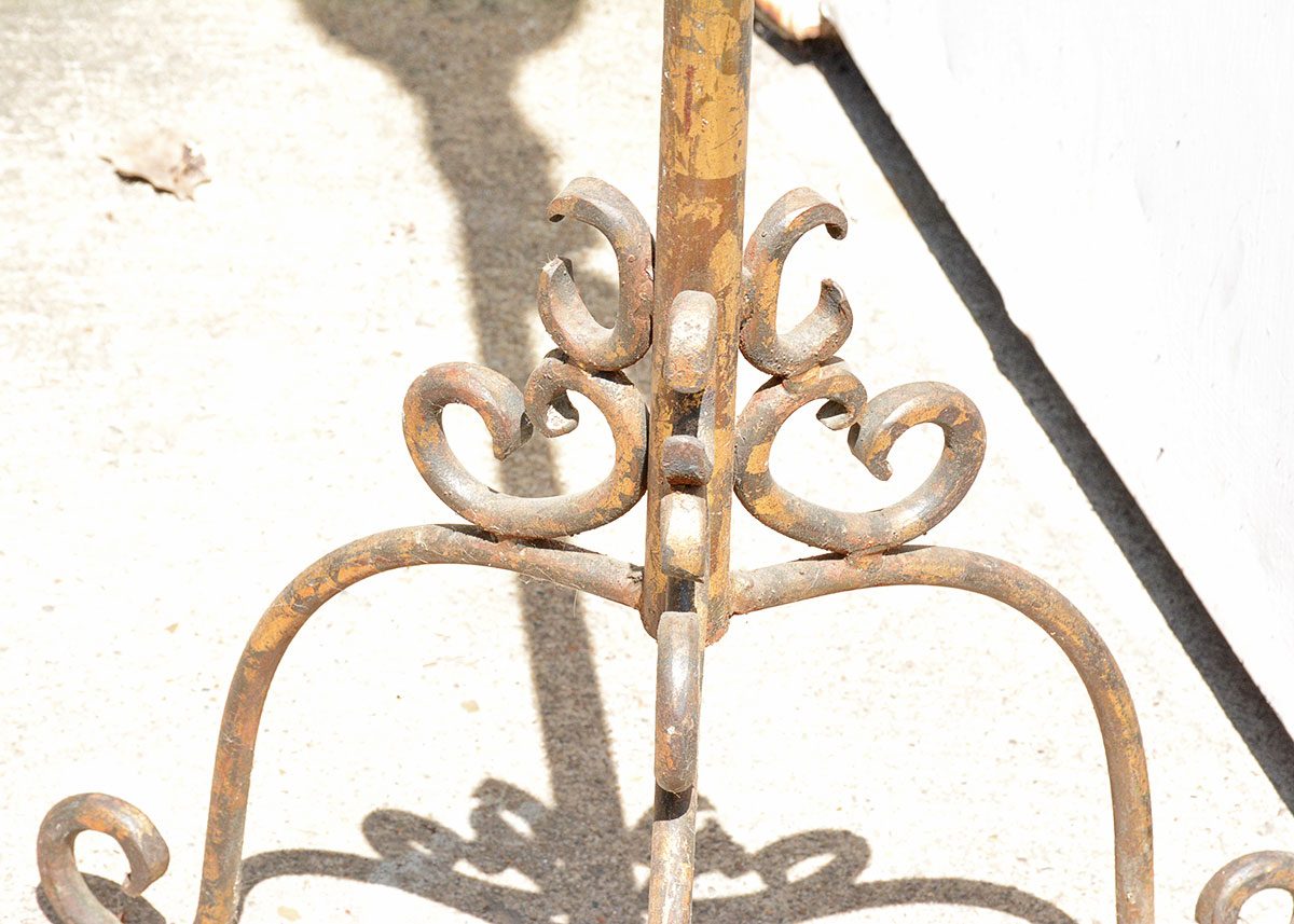 Vintage Aluminum Candle Torchiere