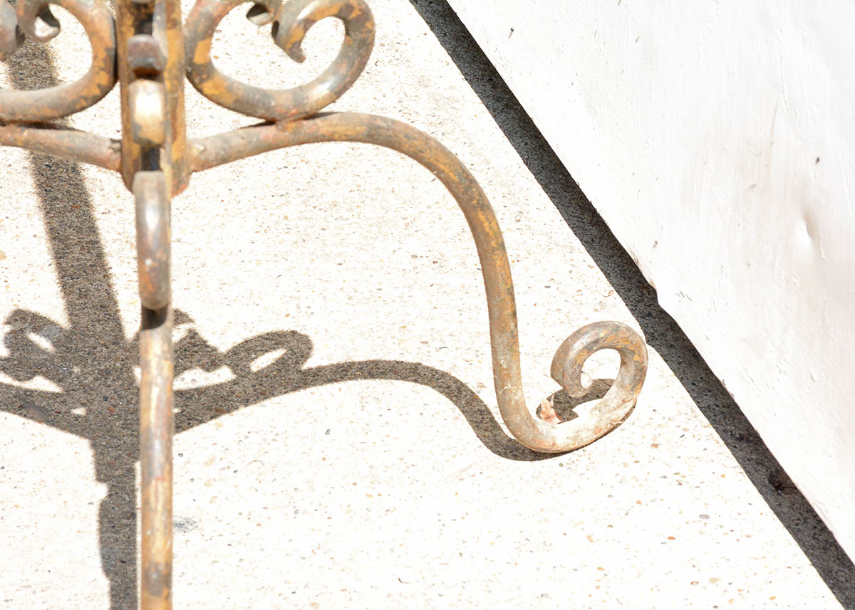 Vintage Aluminum Candle Torchiere