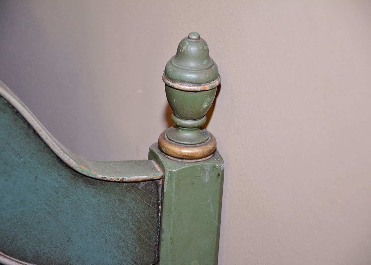 Vintage Berkey & Gay Furniture Hand Painted Bedframe