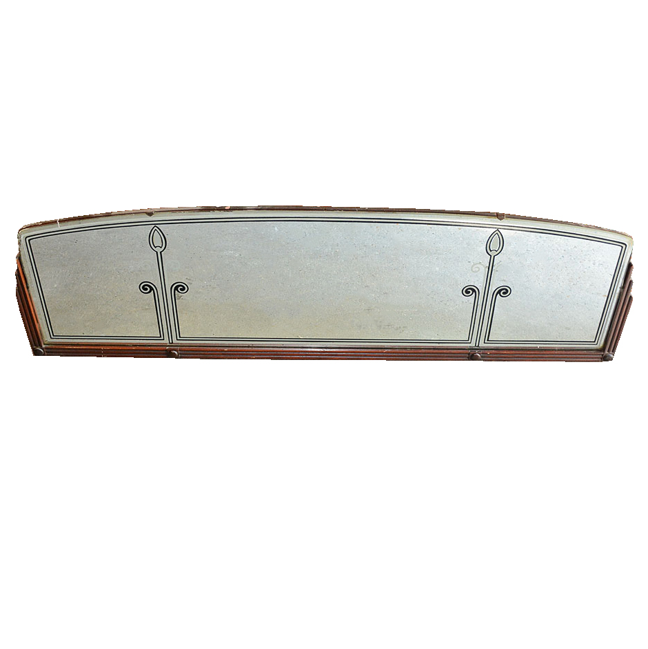 Art Deco Style Horizontal Wall Mirror