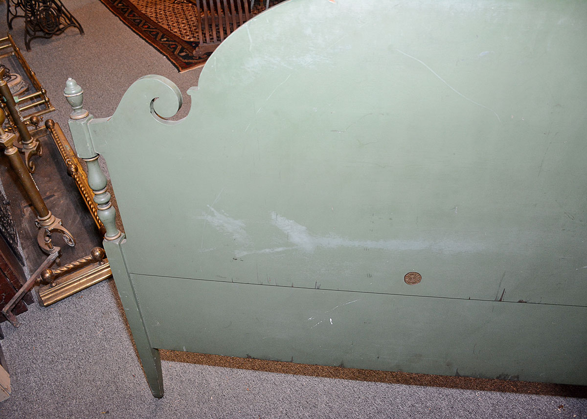 Vintage Berkey & Gay Furniture Hand Painted Bedframe
