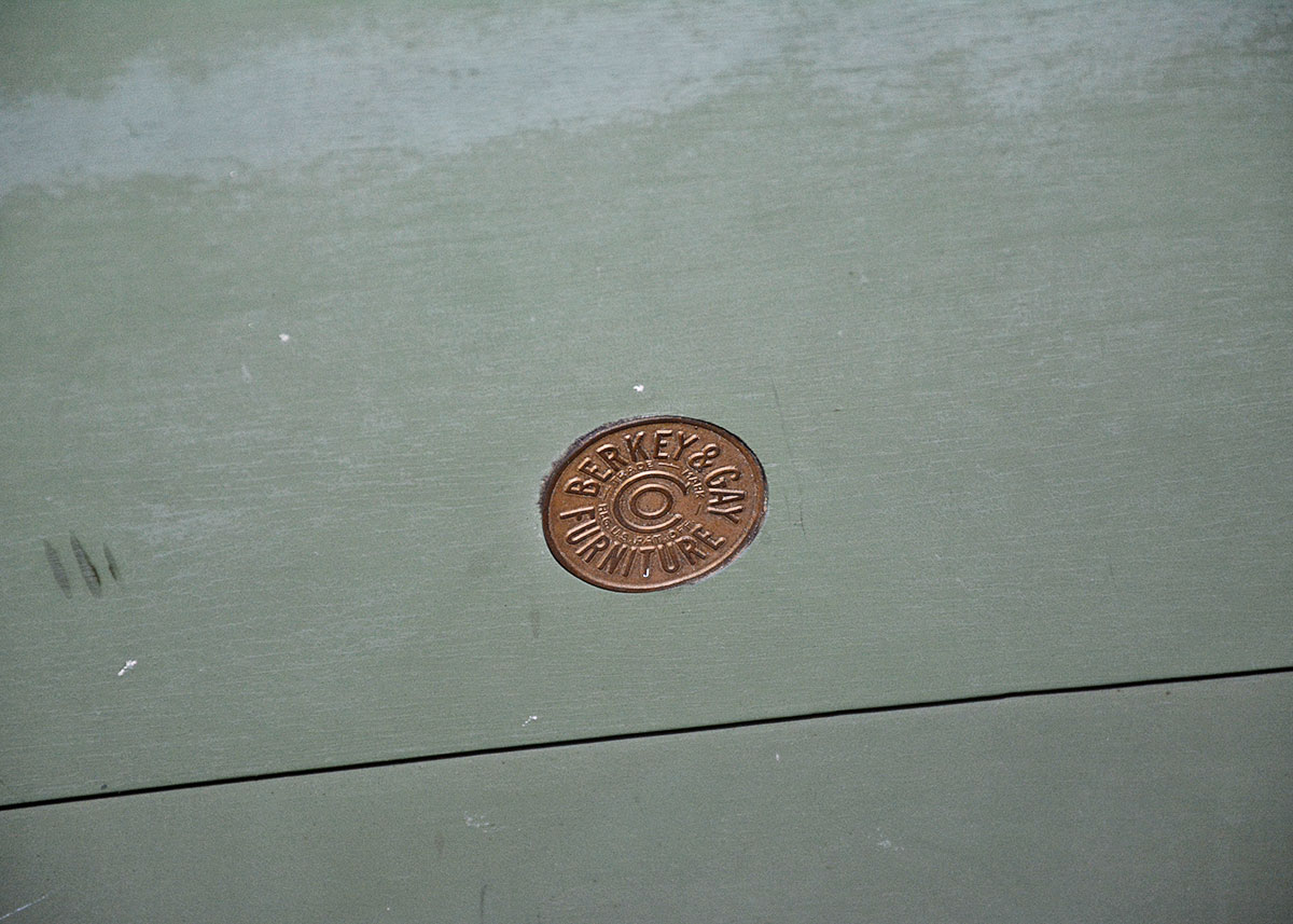 Vintage Berkey & Gay Furniture Hand Painted Bedframe