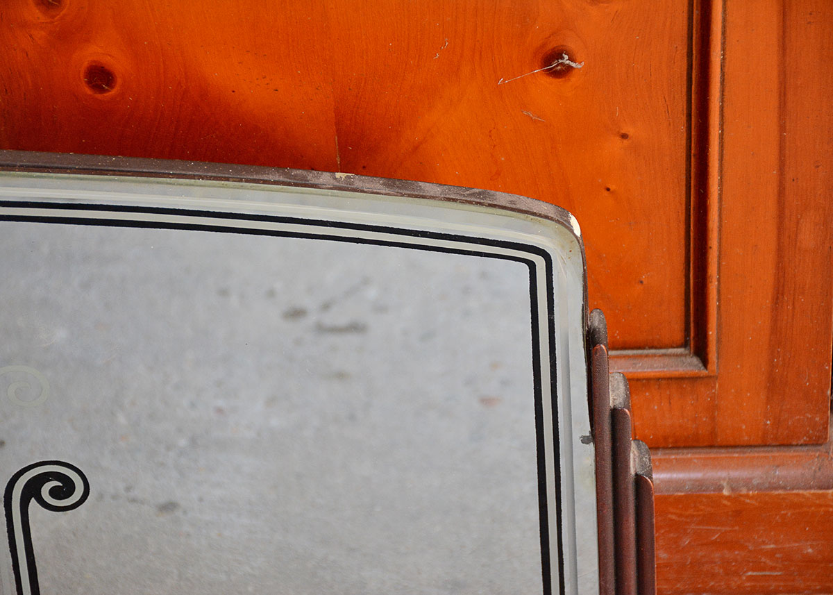 Art Deco Style Horizontal Wall Mirror