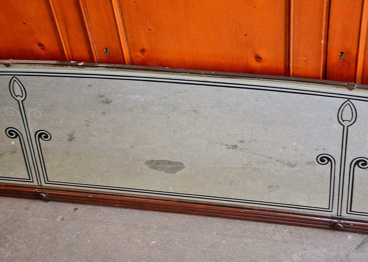 Art Deco Style Horizontal Wall Mirror