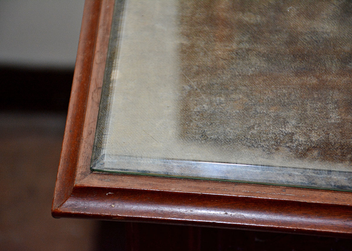 French Art Nouveau Style Writing Table with Mirror