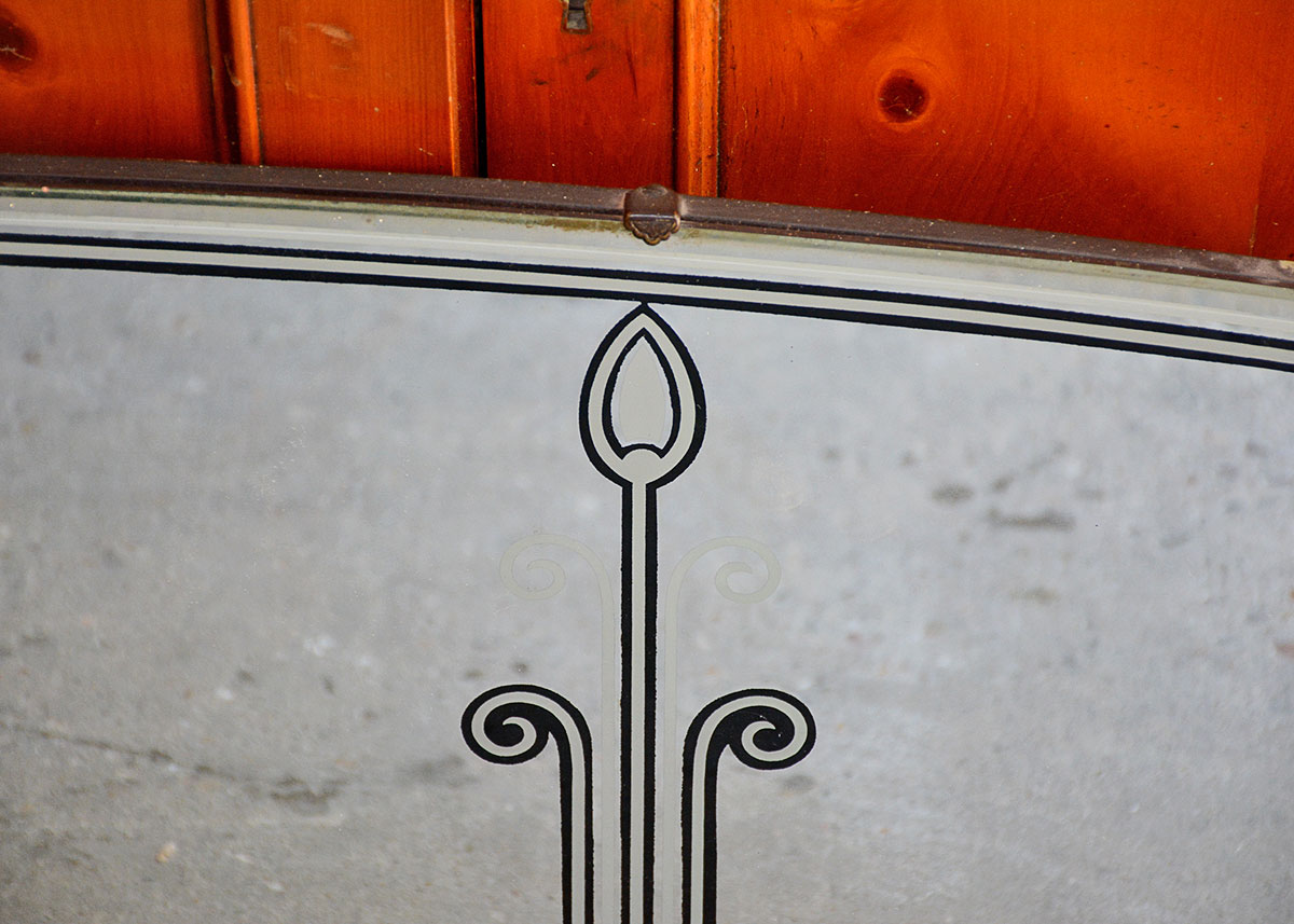 Art Deco Style Horizontal Wall Mirror