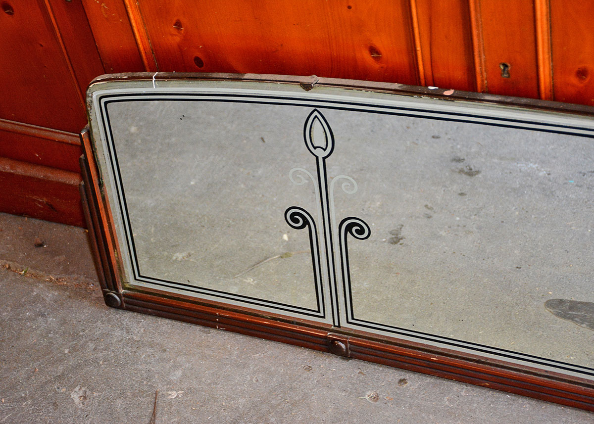 Art Deco Style Horizontal Wall Mirror