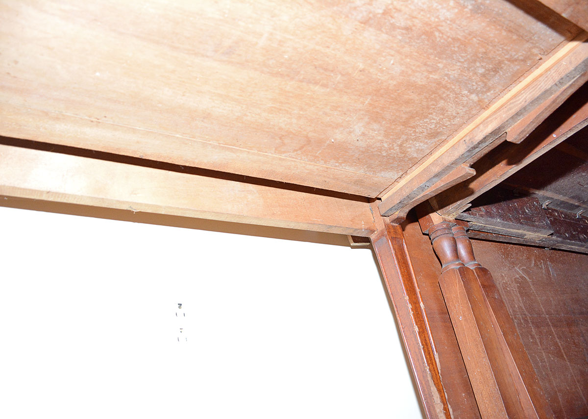 French Art Nouveau Style Writing Table with Mirror