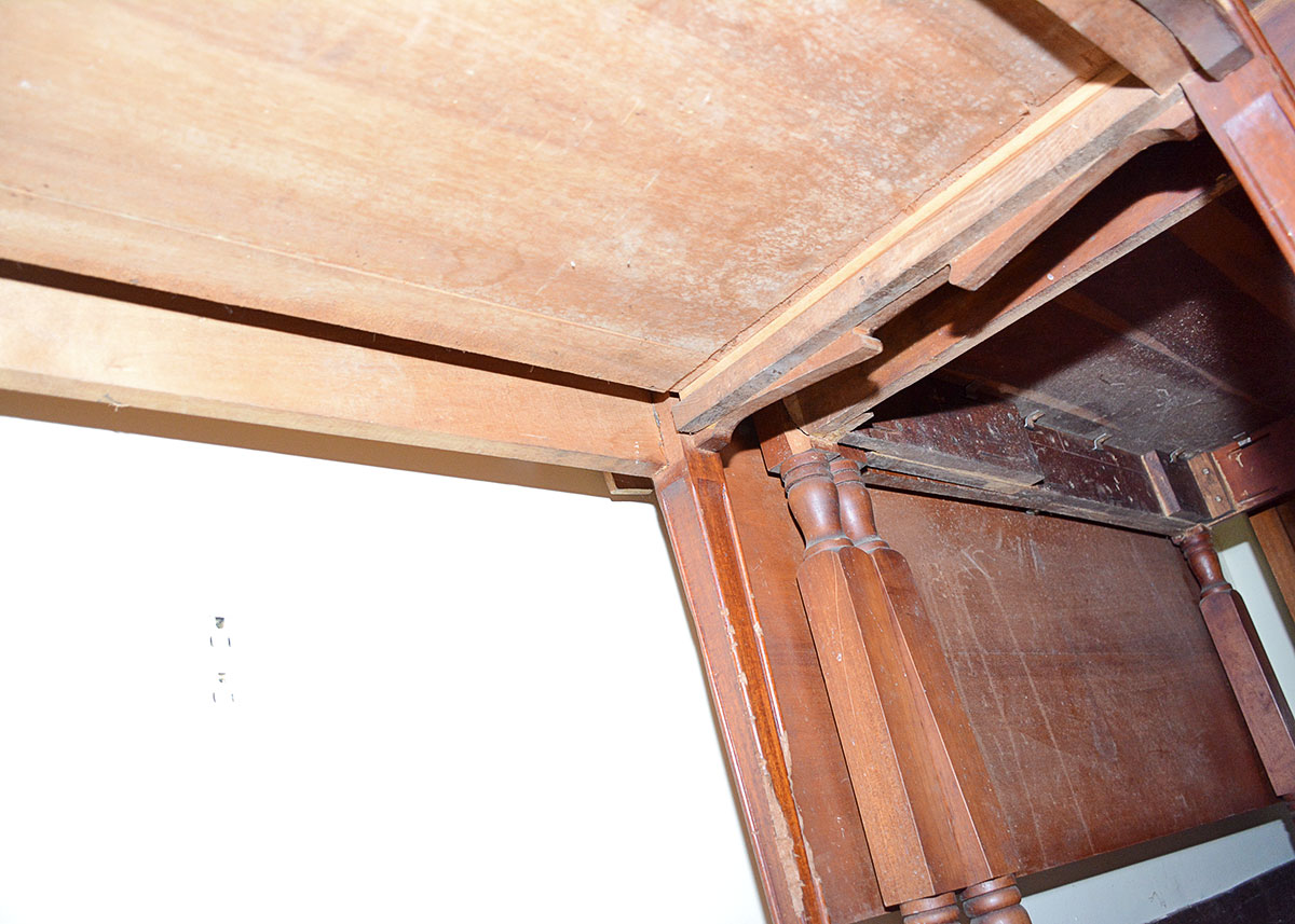 French Art Nouveau Style Writing Table with Mirror