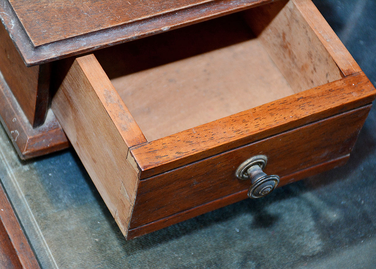 French Art Nouveau Style Writing Table with Mirror