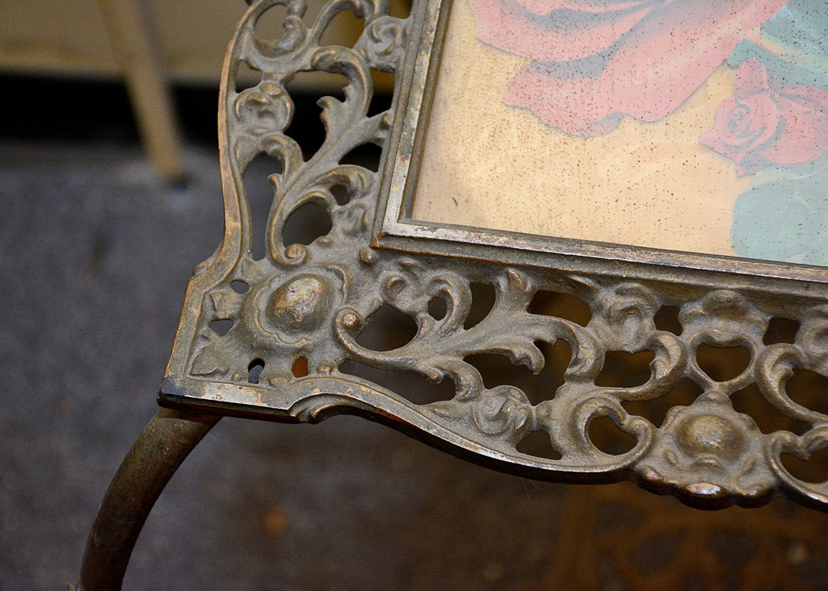 Victorian Style Filigreed Brass Plant Stand