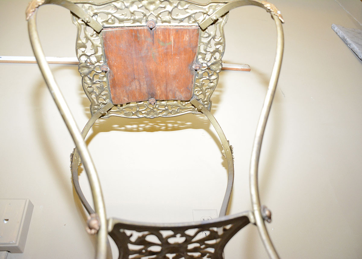 Victorian Style Filigreed Brass Plant Stand