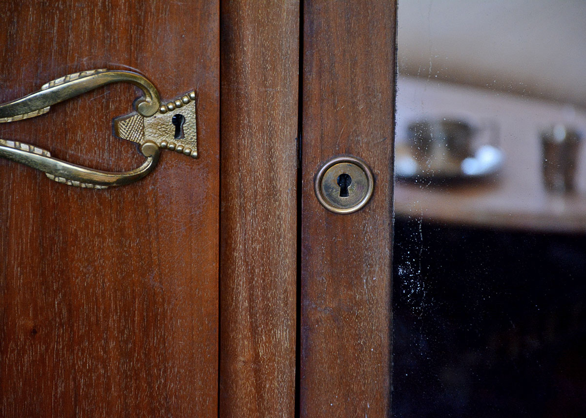 French Art Deco Style Three Door Armoire