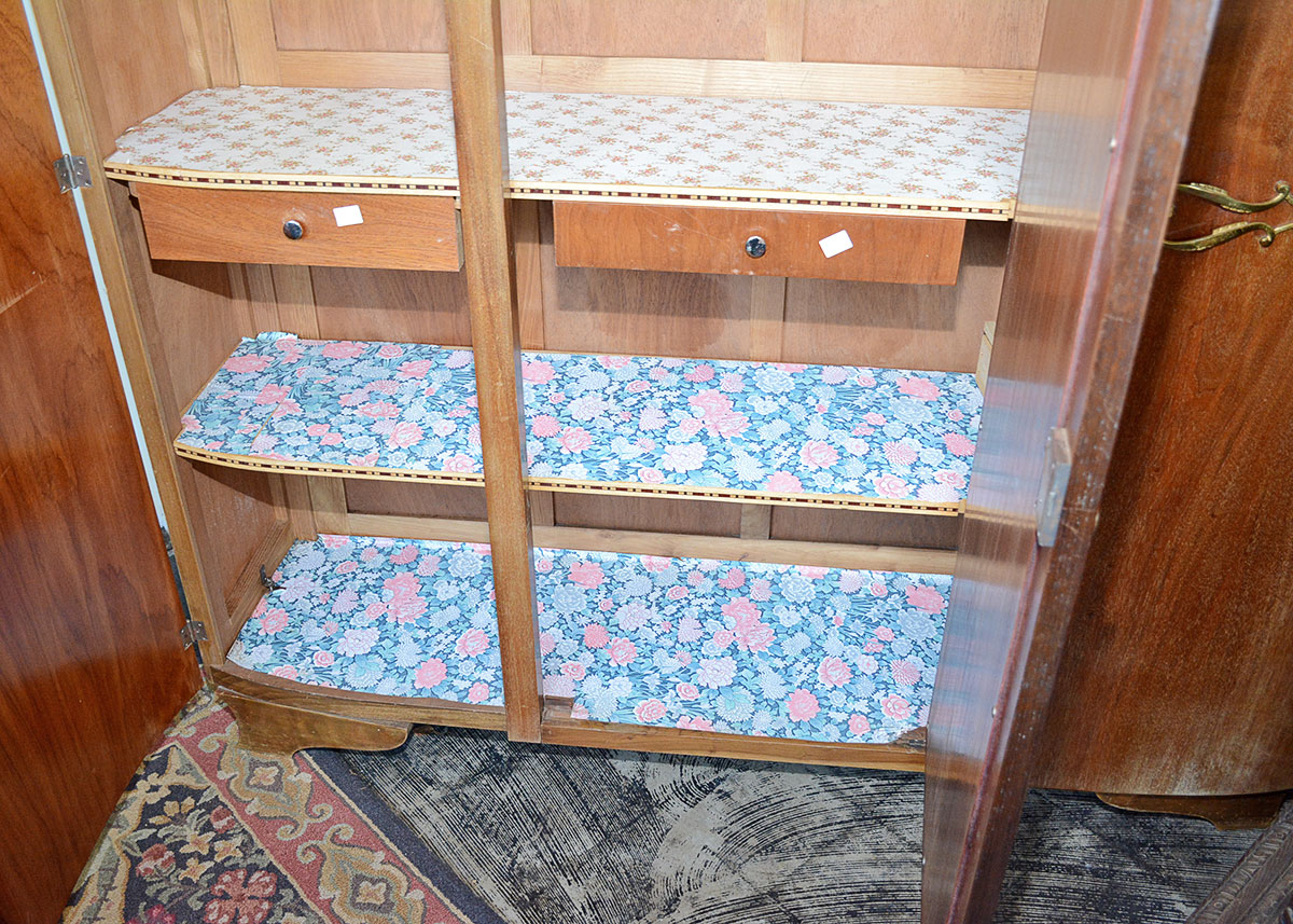 French Art Deco Style Three Door Armoire