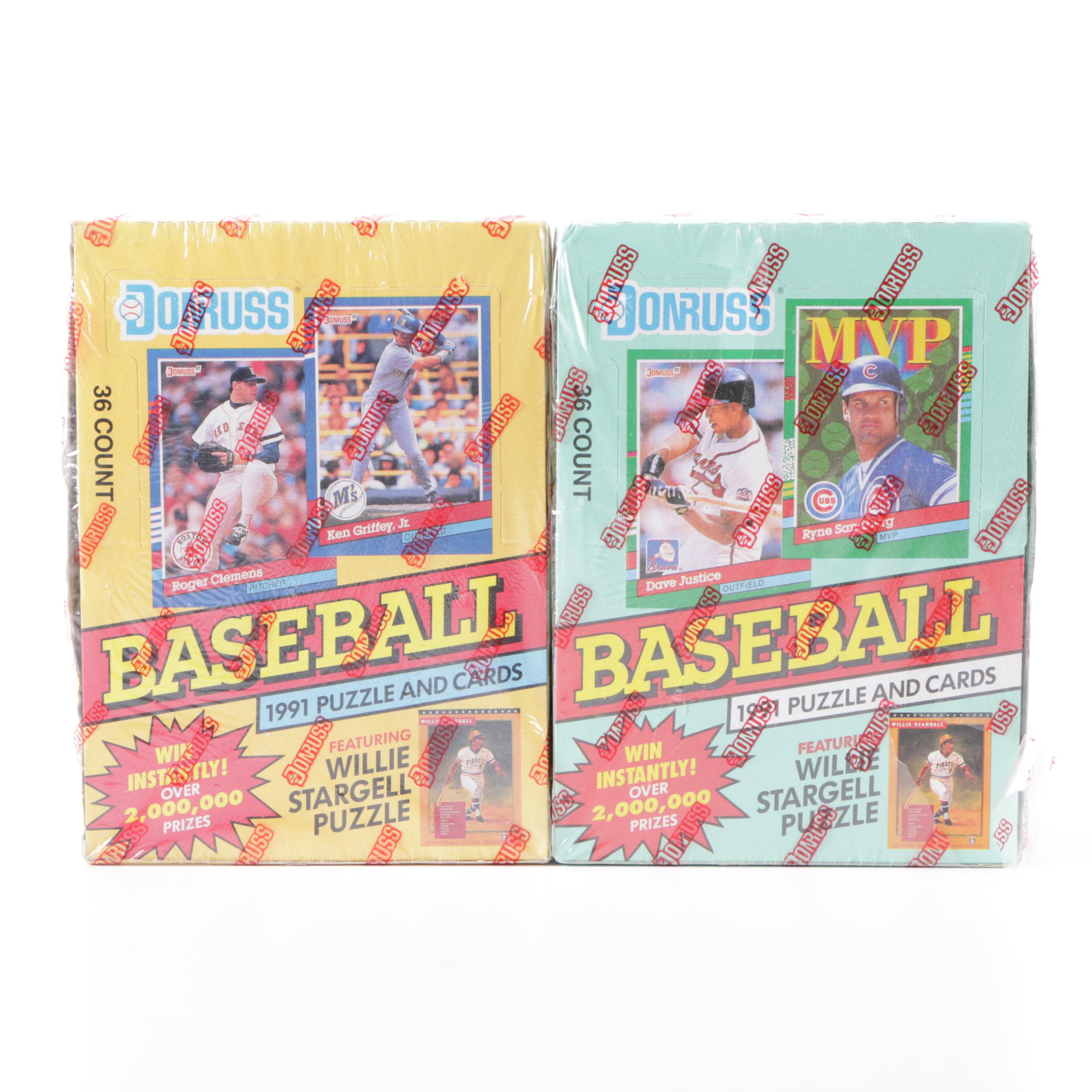 Sealed 1991 Donruss Baseball Card Packs
