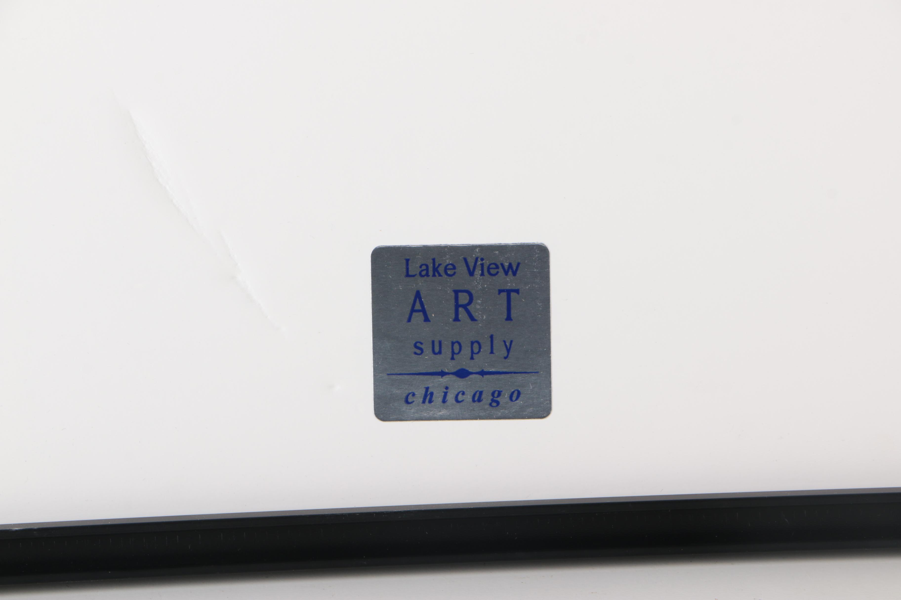 Sally Spiegel 2003 Mixed Media Paper Collage "My Burden" From the "Wolff" Series