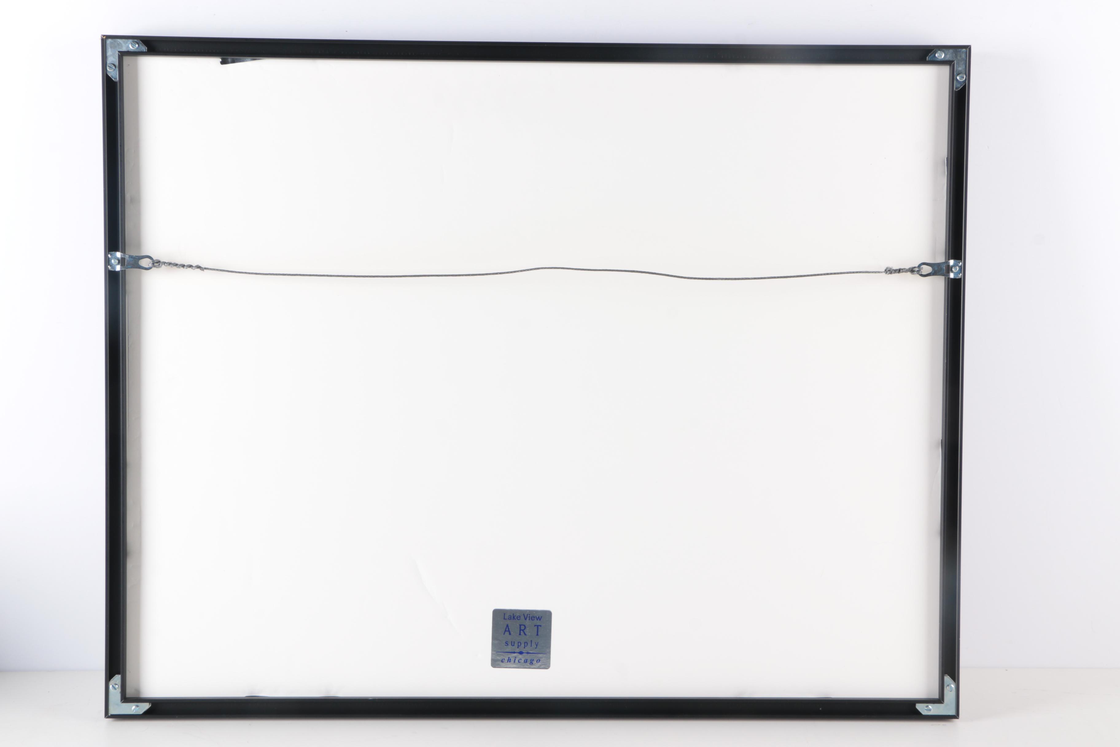 Sally Spiegel 2003 Mixed Media Paper Collage "My Burden" From the "Wolff" Series