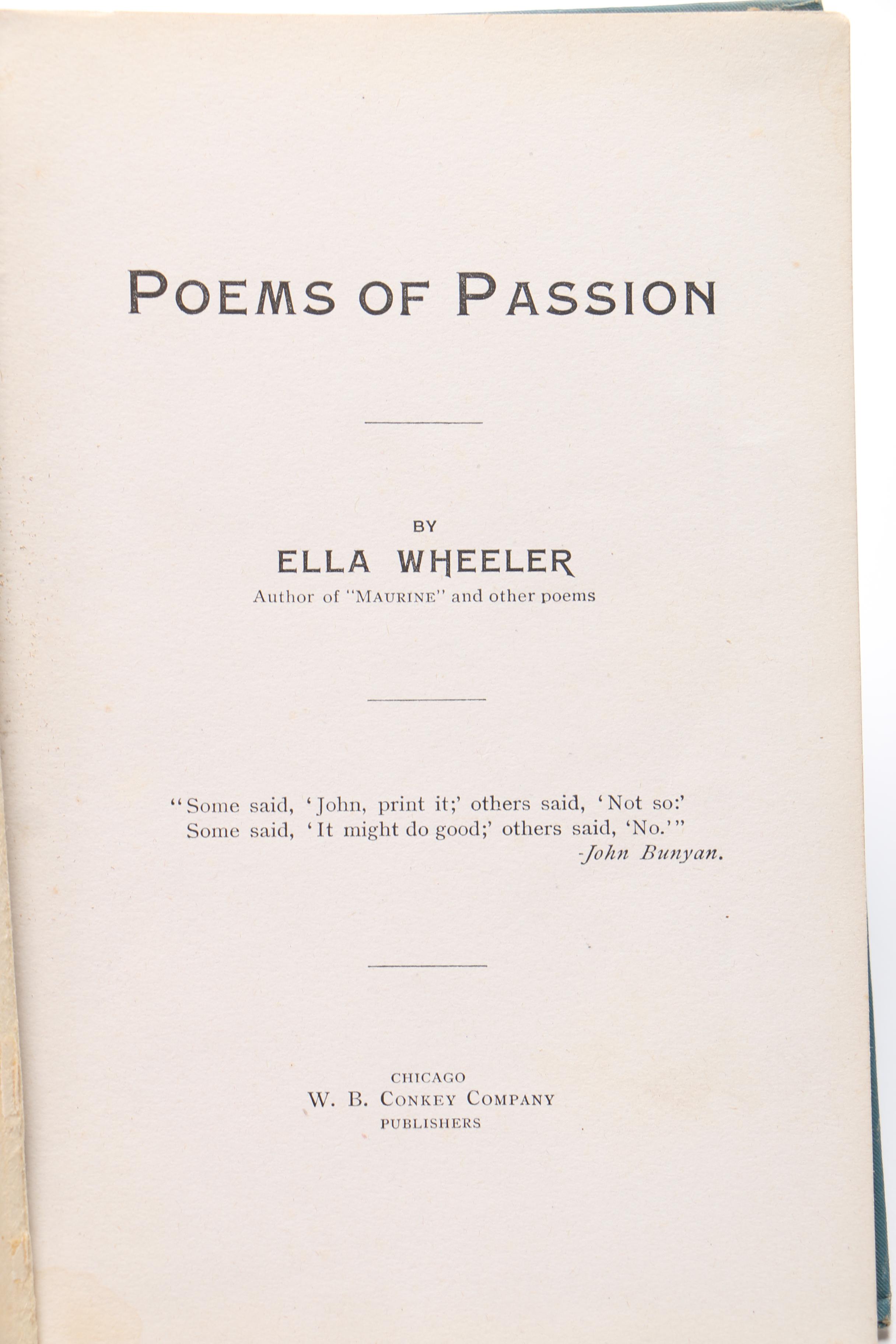 Fourteen Assorted Antique and Vintage Books of Poetry