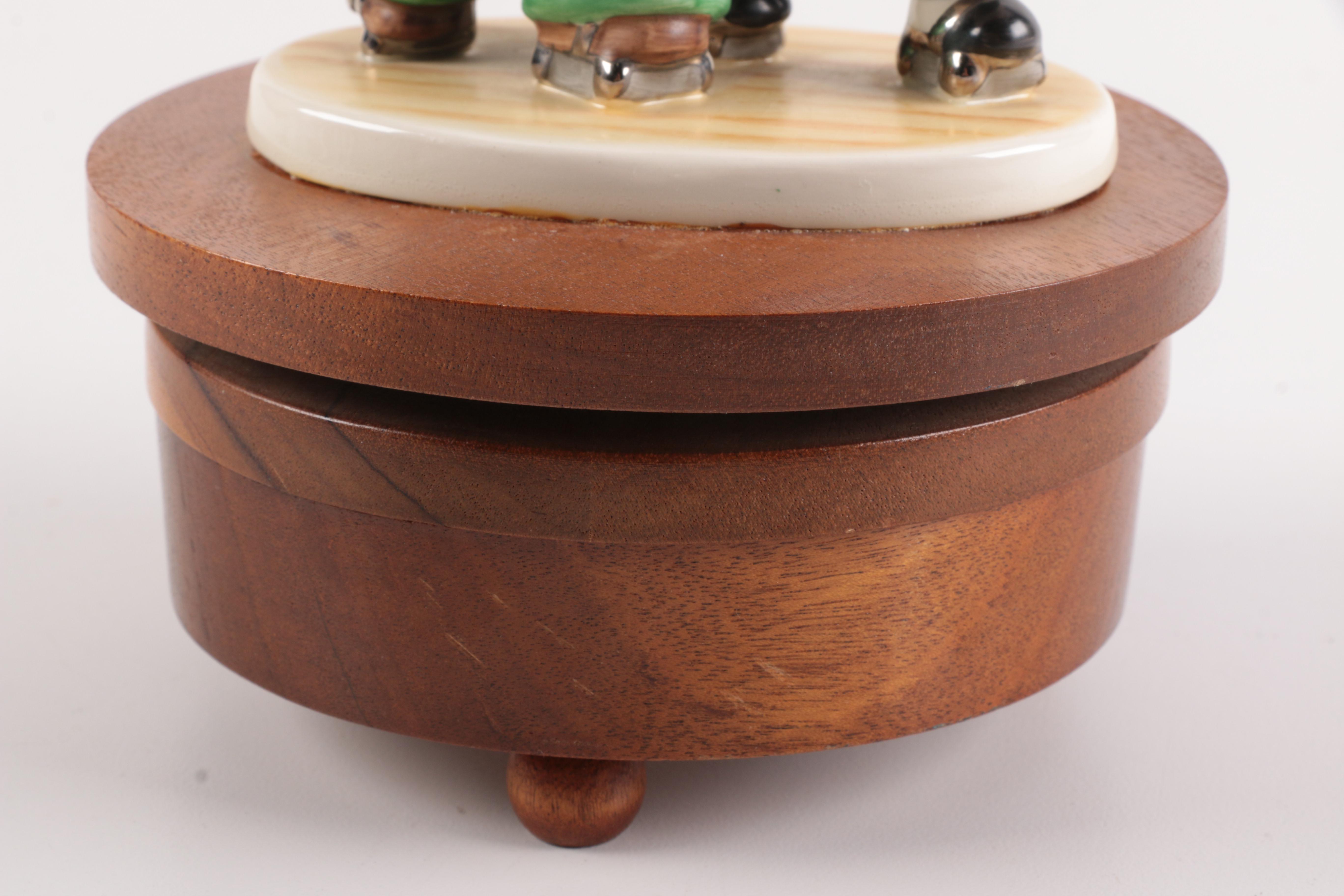 Mapsa Swiss Music Box with Red-Headed Children