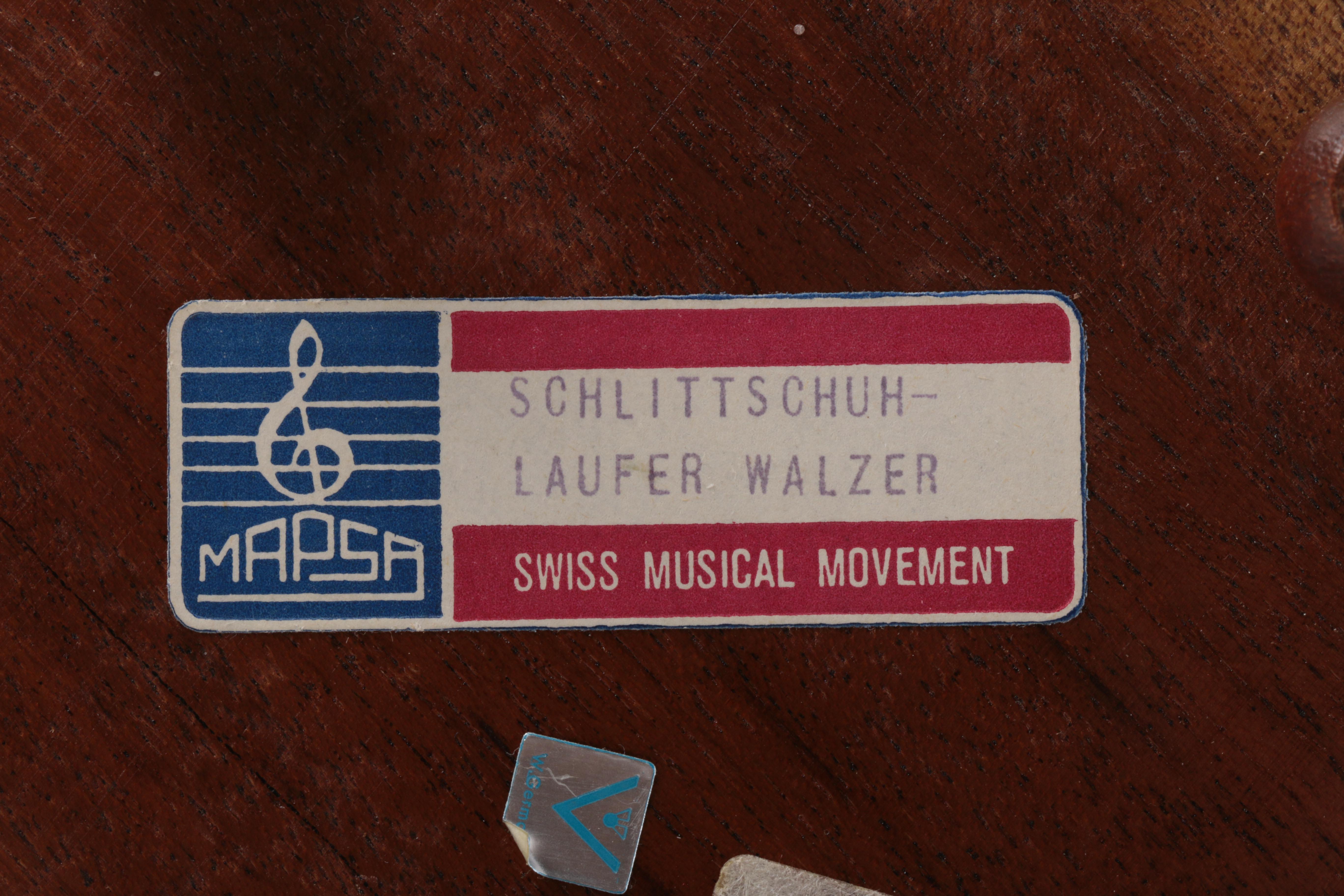 Mapsa Swiss Music Box with Red-Headed Children